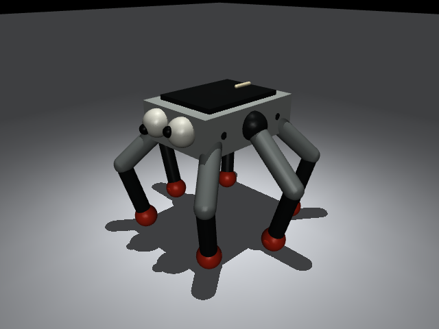 Six-legged simulation robot